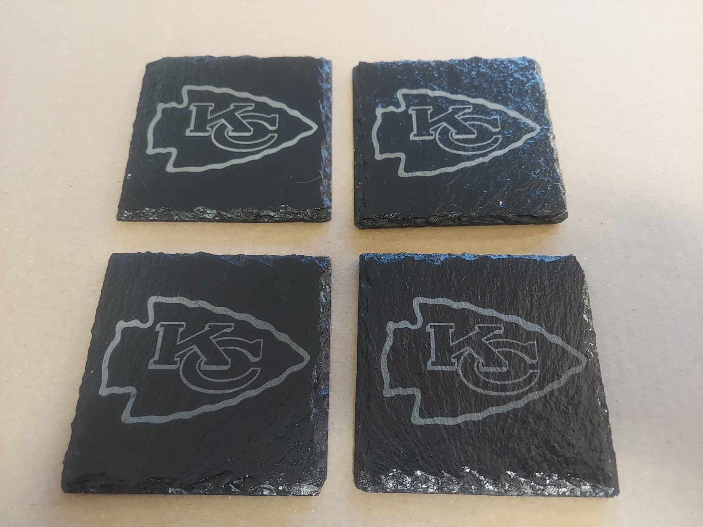 Kansas City Chiefs Slate Coaster (Set of 4)